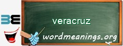 WordMeaning blackboard for veracruz